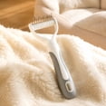 thumbnail image 6 of Pet Detangling Comb, Stainless Steel Dematting Dog Brush with Ergonomic Handle for Mats, Tangles, and Loose Fur, 6 of 9