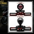Motorcycle Tail Light with Brake Stop Function and License Plate Holder