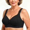 thumbnail image 5 of Plus Size Bras for Women Baeitkot Plus-Size Thin Soft and Comfortable -Sagging Wireless Side Breast Collection Full Cup Bra For Middle-Aged Moms, 5 of 9