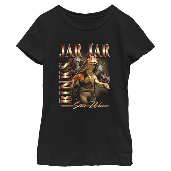 Girls Star Wars Jar Jar Binks Collage T Shirt