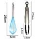 thumbnail image 2 of Juego de utensilios de cocina, juego de utensilios de cocina antiadherentes resistentes al calor de silicona, herramientas de cocina, 2 piezas, 2 of 5