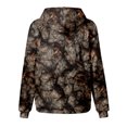thumbnail image 4 of kmaduk Light Camo Hoodies for Teen Girls Cute Sweatshirt Maple Leaf Print Oversized Fleece Sweatshirts Pullover Tops with Pocket (Black, 10-11 Years), 4 of 6