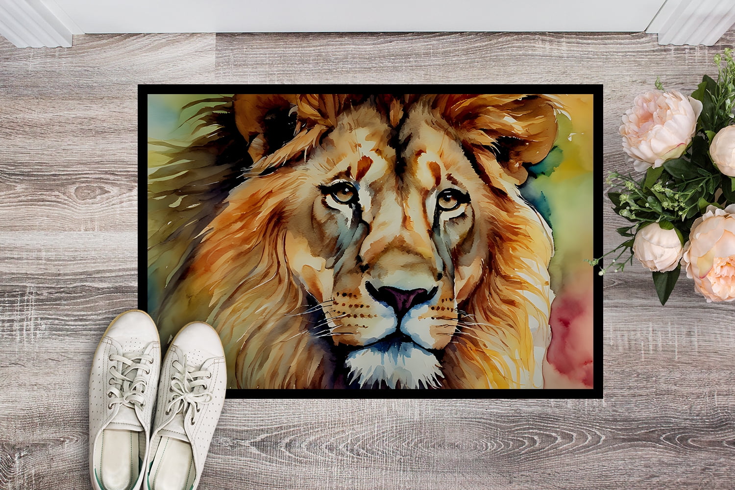 Carolines Treasures DAC2956MAT 0.15 x 18 x 27 in. Lion Doormat