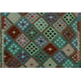 thumbnail image 2 of Sangat Donte Green/Red Rug, 4'3" x 5'11", 2 of 5