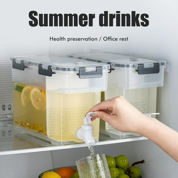 Plastic Drink Dispenser Beverage Dispenser With Spigot Dispenser 3.5 L Plastic Drink Dispenser Beverage Dispenser With Spigot Iced Dispenser For Fridge Party Daily Use