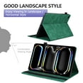 thumbnail image 3 of TECH CIRCLE Case for iPad Air 13 2024/iPad Pro 12.9" Gen 6th/5th/4th/3rd, PU Leather Folio Stand Case Auto Sleep Wake Elastic Band Pocket Smart Business Classic Shockproof Protective Wallet Case,Green, 3 of 8