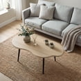thumbnail image 6 of Giantex Cloud Coffee Table, Modern Irregular Easy Assembly Center Table, Tea Table, Natural, 6 of 9
