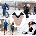 thumbnail image 6 of KOITHOT 2 Pairs Winter Gloves for Women Chenille, Winter Warm Thick Lined Touchscreen Fingers Cold Weather Gloves, 6 of 7