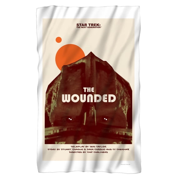 Star Trek TNG Season 4 Episode 12 Fleece Blanket (36x58)