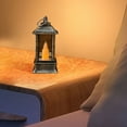 thumbnail image 4 of Retro Small Lantern Battery Operated Camping Camping Flickering Flame Or Wired LED Lanteing Lamp Lights Indoor Outdoor Party And, 4 of 5