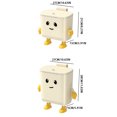 thumbnail image 2 of QualitChoice Rotho Kitchen Trash Bin Silent Opening And Closing Mini Modeling Abfalleimer Mit Deckel Mülleimer milky white DIYceiling12L, 2 of 6