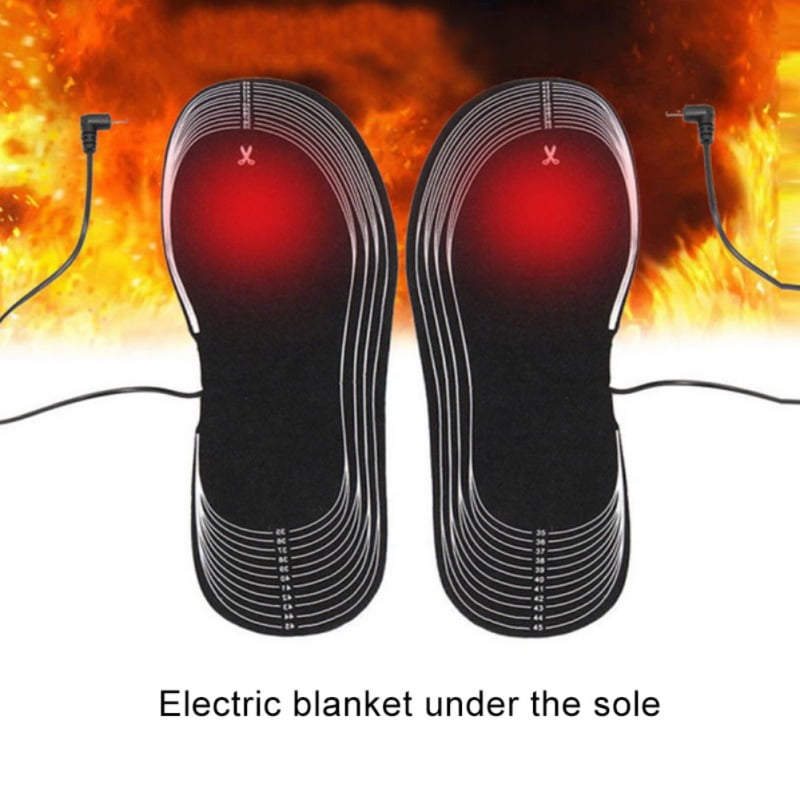 SolUptanisu Electric Insoles Heating Templates Electric USB Heated Warming Foot Warmer Feet Electric Heater Temperature Heater