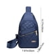 thumbnail image 3 of Bolsa de pecho para mujer, multifuncional, para acampar y hacer senderismo, bandolera de nailon., 3 of 9