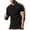 Black, variant on Men's Summer Shirts Casual Sports Short Sleeve T-Shirt Round Neck Side Striped Athletic Activewear Top for Gym Running Workout Navy XL