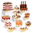 thumbnail image 1 of Elevadores para Buffet LifeIdeas Acrílico Blanco 10 Piezas de Varias Medidas, 1 of 7