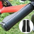thumbnail image 4 of 2Pcs Universal Mountain Bike Handlebar Grips Bicycle Grips Riding Shock Long Black, 4 of 8