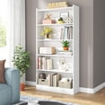 thumbnail image 5 of Tribesigns Modern 6-Tier White Library Bookshelf with Storage Shelves, 72" Tall Bookcase for Bedroom Living Room Office, 5 of 8