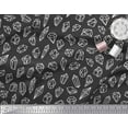 thumbnail image 2 of Soimoi Black Modal Satin Fabric Crystal Stone Geometric Fabric Prints By Yard 42 Inch Wide, 2 of 3