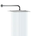 thumbnail image 1 of Rain Shower Head With Extension Arm, NearMoon Square Shower Heads, Large Stainless Steel Rainfall Showerhead-Waterfall Full Body Coverage (12 Inch Shower Head With 15 Inch Shower Arm, Chrome), 1 of 4