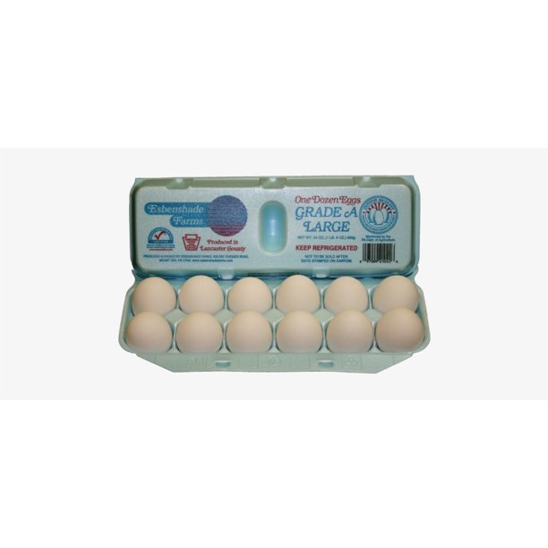 ESBENSHADE FARMS LARGE WHITE GRADE A EGGS USA, 12 COUNT