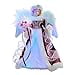 thumbnail image 3 of Kurt Adler AD2003 12 in. Angel Tree Topper with Fiberoptic LED Lights, White, Silver & Burgundy, 3 of 4