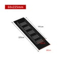 thumbnail image 1 of 60mm Aluminium Rectangular Cabinet Wardrobe Air Vent Grille Ventilation-Cover, 1 of 8