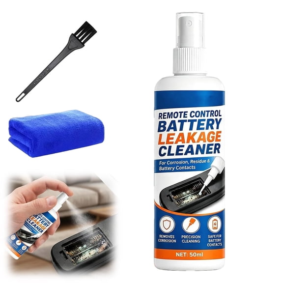 Remote Control Battery Leakage Cleaner Spray – Battery Terminal Cleaner for Residue, Safe Contact Cleaner for Electronics, Corrosion Remover