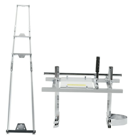 

24in Chainsaw Mill Adjustable Lumber Cutting Rail Mill Guide System Woodworking Supply