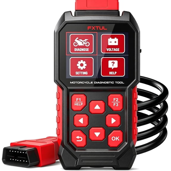 FXTUL Motorcycle Diagnostic Tool Fit for Harley Davidson, 4/6 Pin Full System OBD2 Scanner Fit for Harley