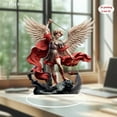 thumbnail image 4 of YOHAVEN Red Swordsman Acrylic Tabletop Display Ornament for Desk Living Room Office Anime Decor Martial Arts Figurine Holiday Gift Collector Home Christmas Decorations Indoor, 4 of 4