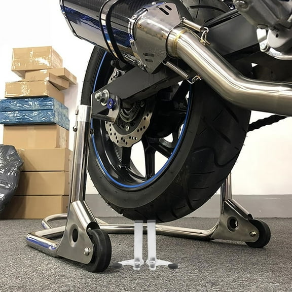 PBPBOX 1Pair Motorcycle Lift Stand Rear Wheel Support Iron Durable Easy to Install