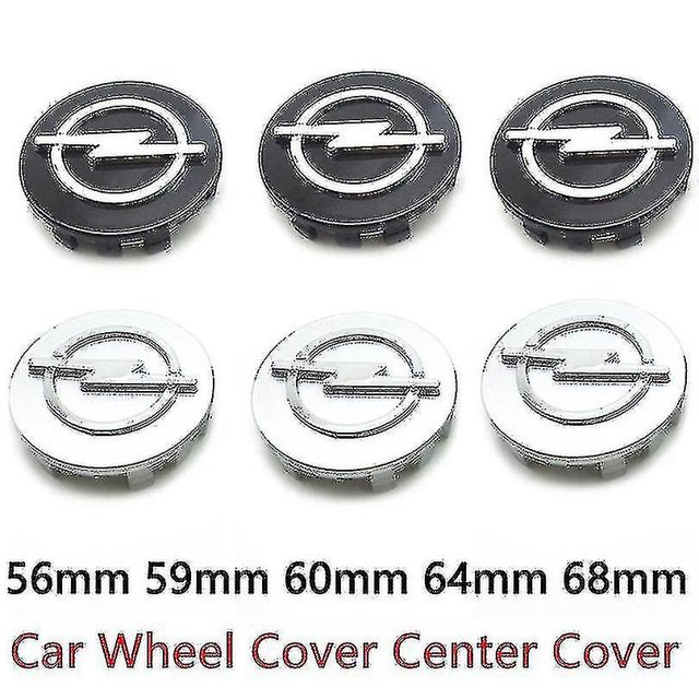 4 Uds. Tapas centrales de cubo de rueda de coche 56mm 59mm 60mm 64mm 68mm cubierta para Opel Mokka Insignia Zafira Corsa T