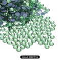 thumbnail image 3 of Uxcell 2880 Pcs Hotfix Rhinestones Flatback Crystal Glass Gems SS10 2.9mm Light Green, 3 of 5