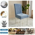 thumbnail image 6 of Super Stretch Chair Slipcovers,Dining Room Chair Covers Universal Anti-Dust Removable Washable Thicken Jacquard Chair Protector for Hotel Banquet Kitchen Decor-8-blue, 6 of 8