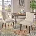thumbnail image 2 of Glavbiku Modern Fabric Tufted Dining Chairs,Accent Chairs for Living Dining Room,Set of 2,Red, 2 of 12