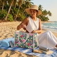 thumbnail image 6 of ZUXONGSY Hibiscus Monstera Print PVC Tote Bag for Women Clear, Large Lightweight Shoulder Hobo, Waterproof Tote with Adjustable Straps, Oversize Purse for Travel Beach, 6 of 7