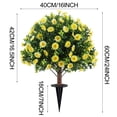 thumbnail image 4 of Outdoor Artificial Tree with Ground Stake, Realistic Faux Potted Plant for Garden Patio Yard Decor, UV Resistant and Weatherproof, Easy Insert Design, No Maintenance Gree, 4 of 4