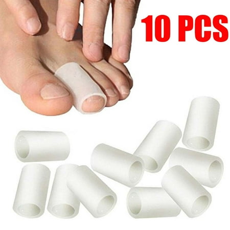10Pcs Toe Silicone Gel Protector Sleeve Tubes Ingrown Toenail Corn Cushion Cap