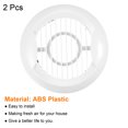 thumbnail image 3 of Uxcell 5 Inch Removable Screen Grille Cover Straight Louver Round Air Vent 2 Pack, 3 of 5