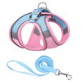 thumbnail image 1 of Ruiboury Pets Chest Strap Leash Set Soft Support Walking Vest with Pockets Running Safe Control Harness Quick Release Halter Gifts Pink Blue, 1 of 6