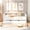 White, variant on Pine Wood Twin Daybed with Trundle | Anti - shake Design for Stability