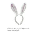 thumbnail image 1 of Ajustable Cosplay Diadema Orejas de conejo Cosplay Tocado Decoración de Pascua Accesorios Sywqhk libre de BPA, 1 of 8
