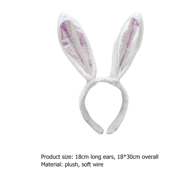 Ajustable Cosplay Diadema Orejas de conejo Cosplay Tocado Decoración de Pascua Accesorios Sywqhk libre de BPA