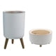 thumbnail image 2 of Desktop Paper Basket with Lid, Tall Press Small Trash Can, Suitable for Living Room, Office Trash Can with Lid, 2 of 5