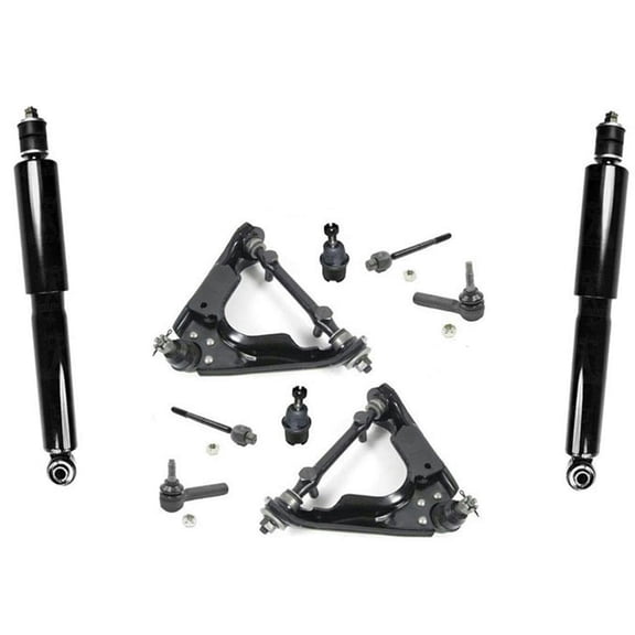 For 00-04 4 Wheel Drive Dakota Upper Control Arms Low Ball Jnts Tie Rods Shocks