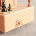 thumbnail image 3 of Music Boxes Wooden Rotating Carousel Portable Plant Musical Box Smooth Sturdy Elegant Switch Pure Sound Home Accessory Type 3, 3 of 7