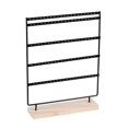 thumbnail image 1 of 1 Piece Simple 5-Layer Black 100-Hole Jewelry Rack Jewelry Storage Jewelry Rack Dressing Table Jewelry Display, 1 of 5