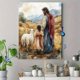 thumbnail image 4 of Qisvanset 12x16 Inch 2D Flat Framed Canvas Art, Jehovah Jireh Pink Floral Bible Verse Home Religious Wall Merch Decor, 4 of 5
