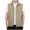 Khaki—Tops for Men, variant on BVOFAR Mens Big and Tall Vests Outerwear Lightweight Outdoor Work Jackets with Multiple Zipper Pockets Summer Sleeveless Performance Vest for Golf Hiking Fishing Black L