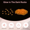 thumbnail image 2 of Uxcell 3000-Pack Rocas Brillantes en la Oscuridad, 0.31"-0.43" Decoraciones de Jardín al Aire Libre Piedras Luminiscentes [Naranja], 2 of 6